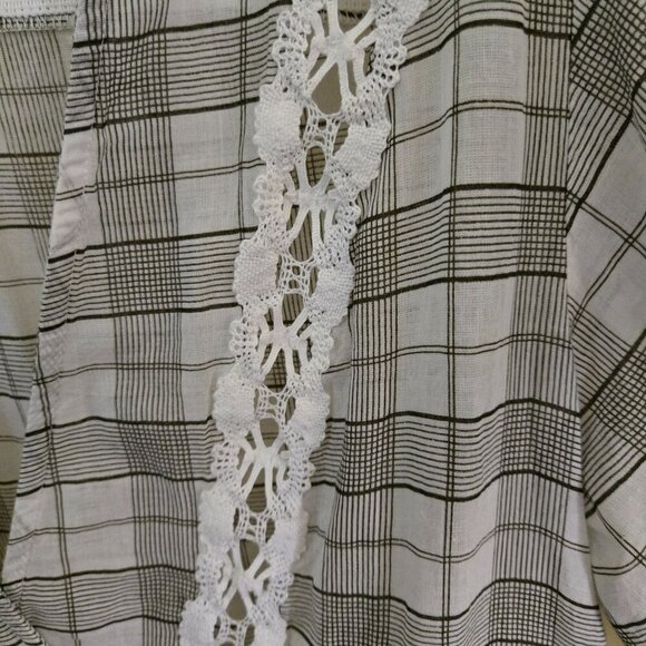 Free People White Time Out Babydoll Tunic Top Oversized Bohemian Size XS - Picture 8 of 12